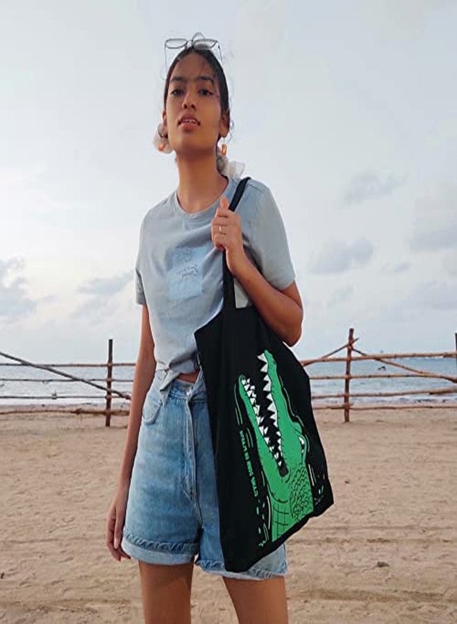 EcoRight Eco Right Canvas Tote Bags for Women, College Bag for Girls, 100% Organic Cotton Tote Bag for Shopping, Travel & beach - Image 3